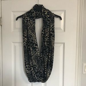 Leopard print infinity scarf